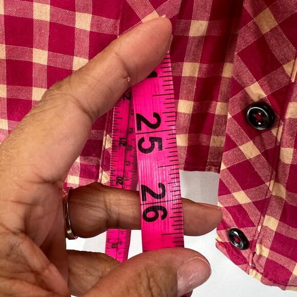 Holding Horses Anthropologie Button Down 8 Checkard - Picture 6 of 7